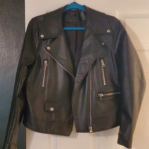 Faux Leather Moto Jacket Torrid size 0/L/12 *2019 edition* NWOT